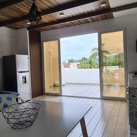Moderno Depa Con Terraza Y Vista Extraordinaria Apartman Manzanillo Kültér fotó