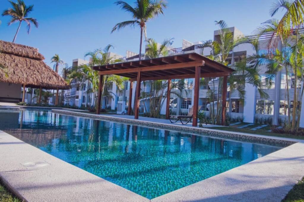 Moderno Depa Con Terraza Y Vista Extraordinaria Apartman Manzanillo Kültér fotó