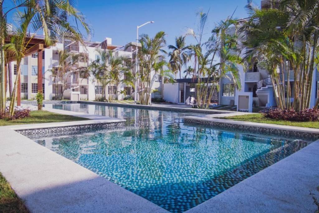 Moderno Depa Con Terraza Y Vista Extraordinaria Apartman Manzanillo Kültér fotó