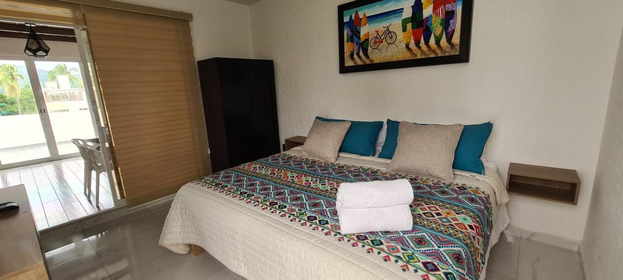 Moderno Depa Con Terraza Y Vista Extraordinaria Apartman Manzanillo Kültér fotó
