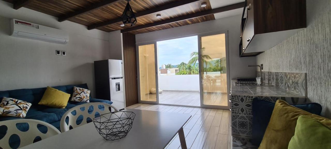 Moderno Depa Con Terraza Y Vista Extraordinaria Apartman Manzanillo Kültér fotó