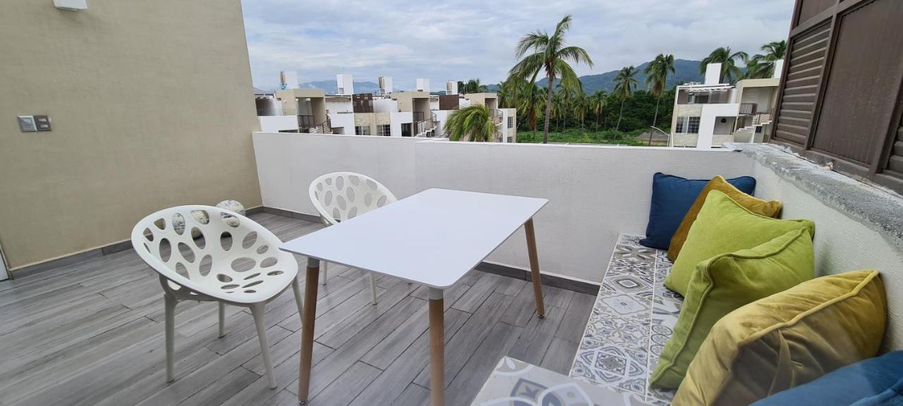 Moderno Depa Con Terraza Y Vista Extraordinaria Apartman Manzanillo Kültér fotó