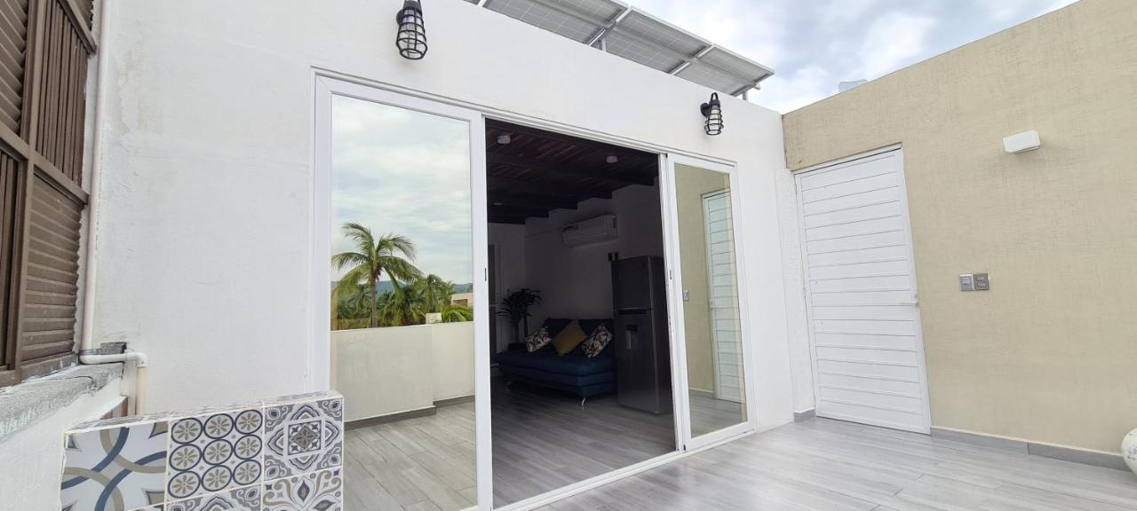 Moderno Depa Con Terraza Y Vista Extraordinaria Apartman Manzanillo Kültér fotó