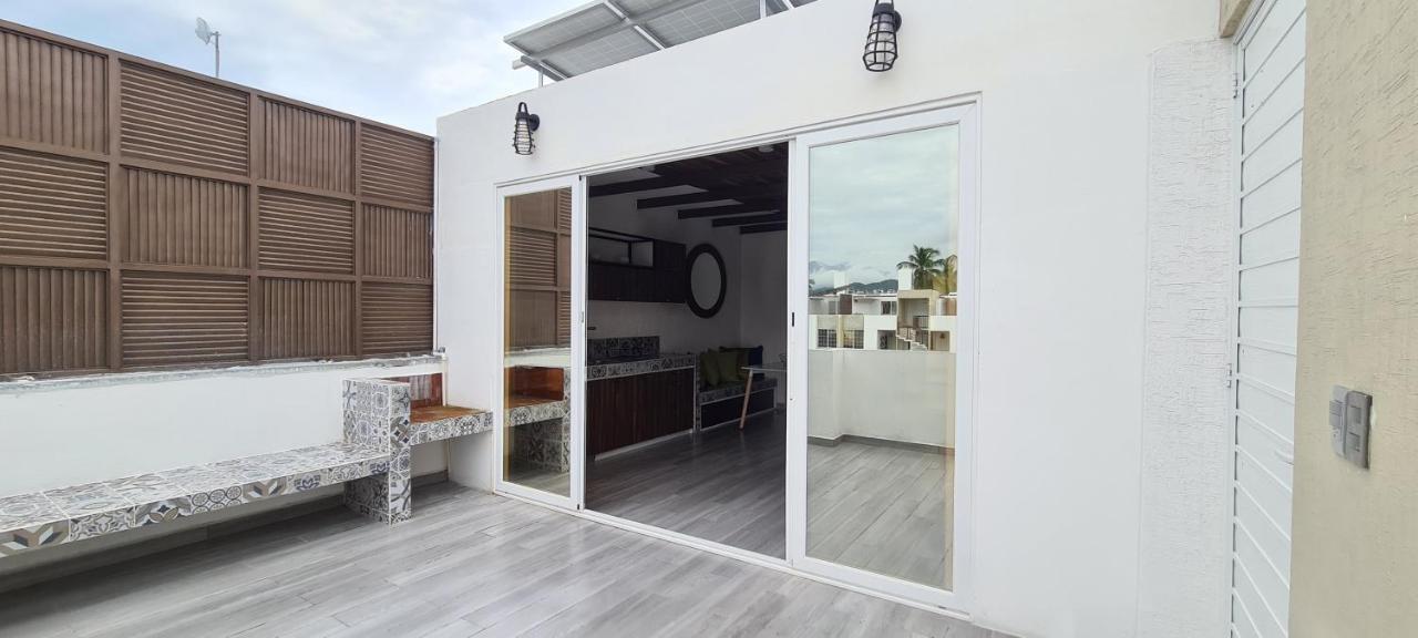 Moderno Depa Con Terraza Y Vista Extraordinaria Apartman Manzanillo Kültér fotó