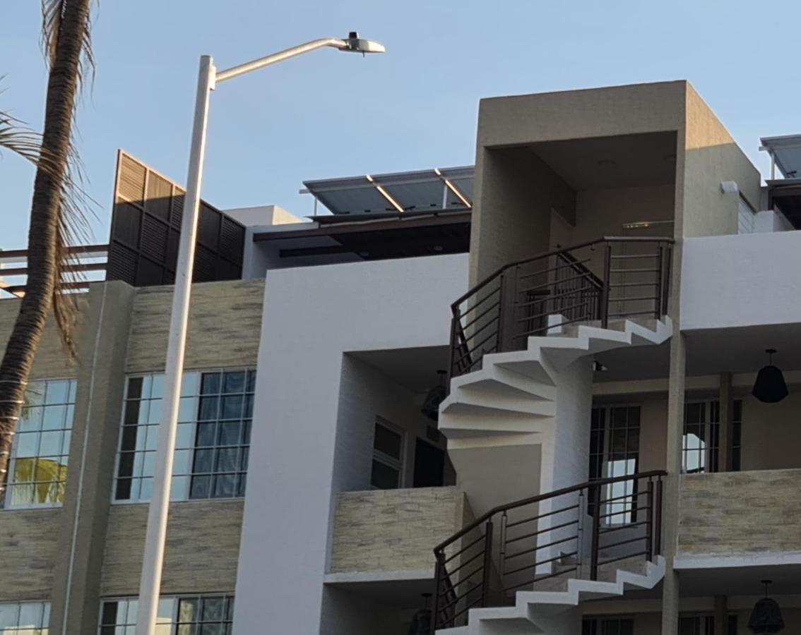 Moderno Depa Con Terraza Y Vista Extraordinaria Apartman Manzanillo Kültér fotó